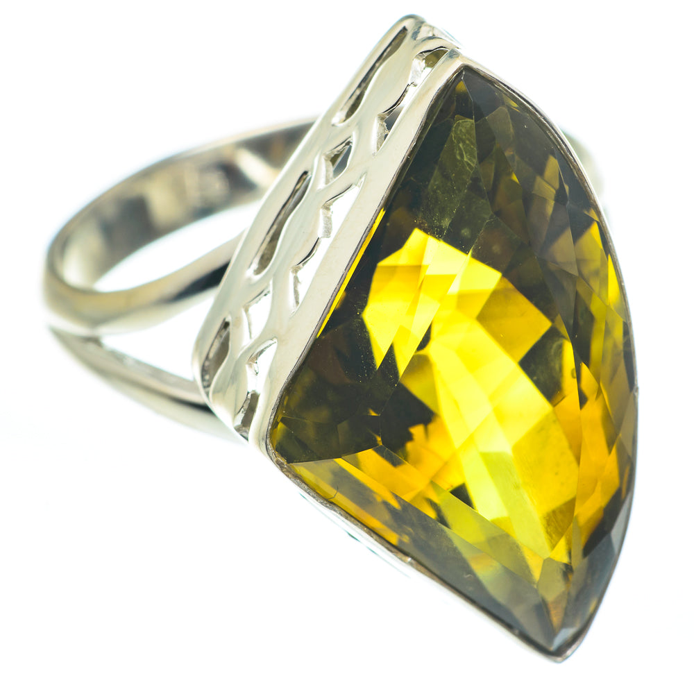 Olive Quartz Rings handcrafted by Ana Silver Co - RING61732