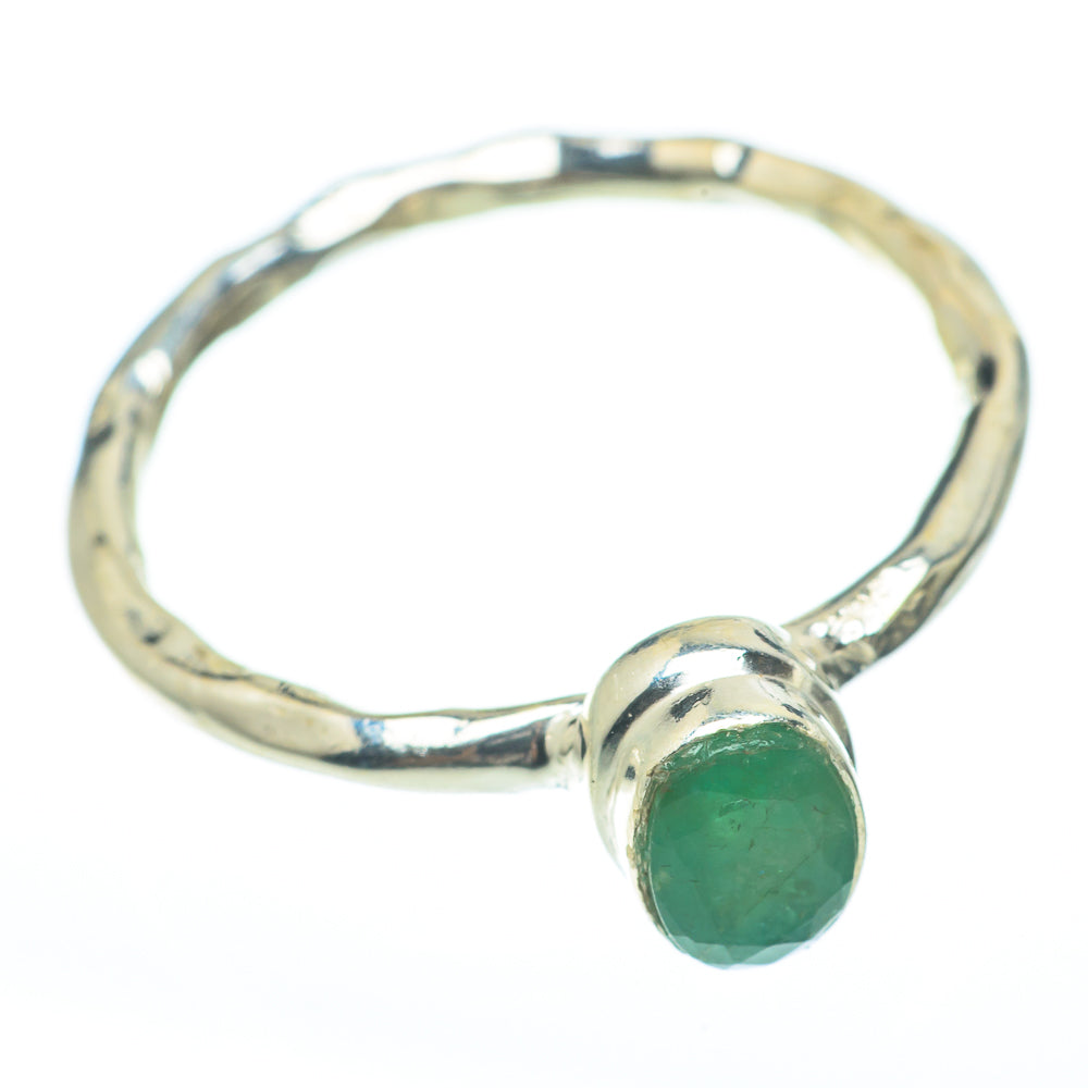 Zambian Emerald Rings handcrafted by Ana Silver Co - RING61733