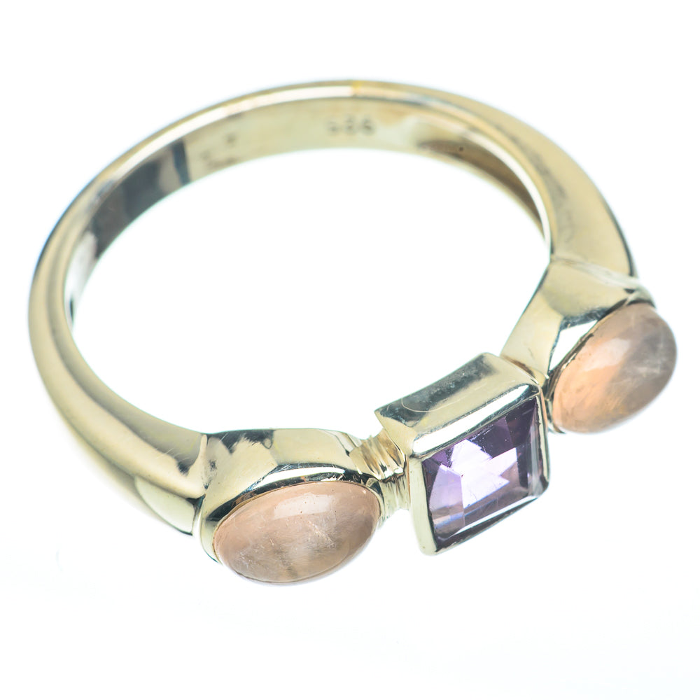 Rose Quartz Rings handcrafted by Ana Silver Co - RING61736