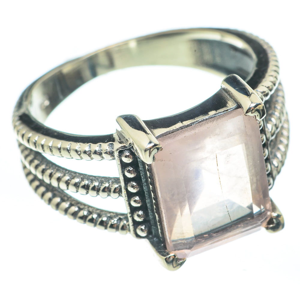 Rose Quartz Rings handcrafted by Ana Silver Co - RING61739