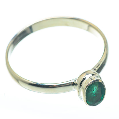 Zambian Emerald Rings handcrafted by Ana Silver Co - RING61747