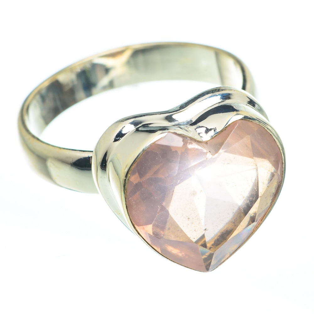 Rose Quartz Rings handcrafted by Ana Silver Co - RING61752