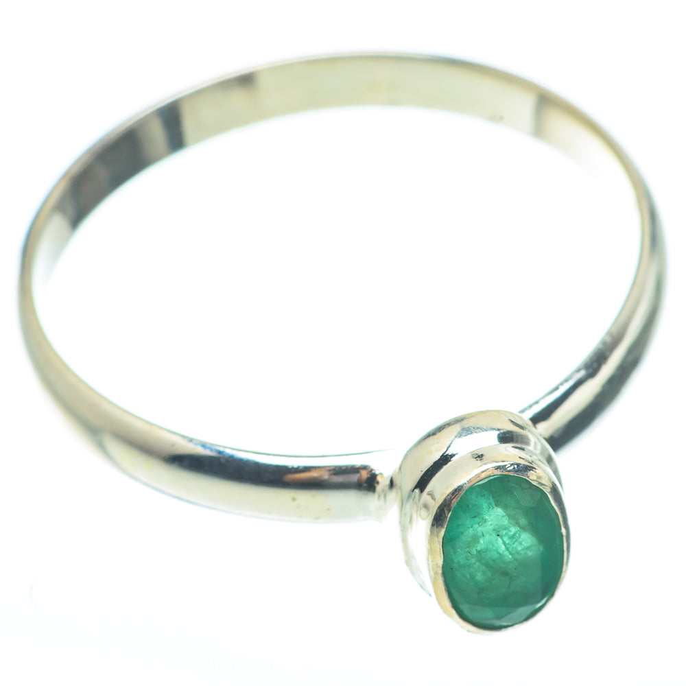 Zambian Emerald Rings handcrafted by Ana Silver Co - RING61764