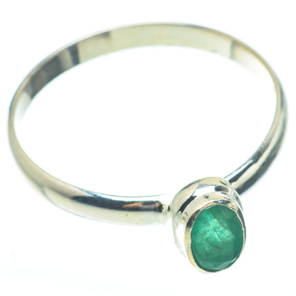 Zambian Emerald Rings handcrafted by Ana Silver Co - RING61764