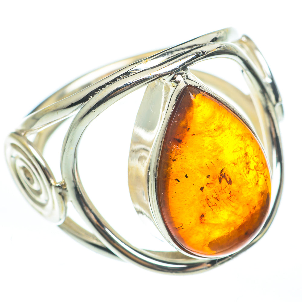 Baltic Amber Rings handcrafted by Ana Silver Co - RING61769