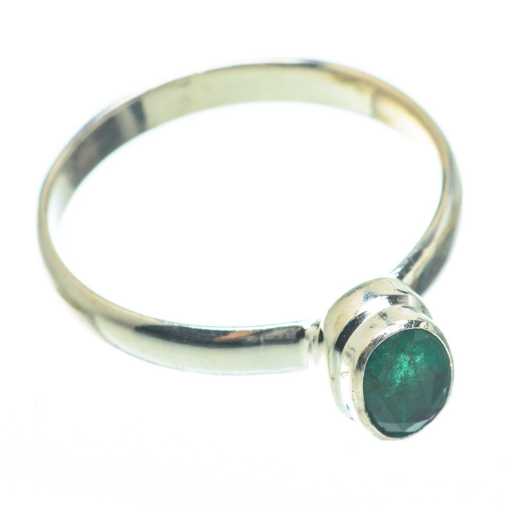 Zambian Emerald Rings handcrafted by Ana Silver Co - RING61782