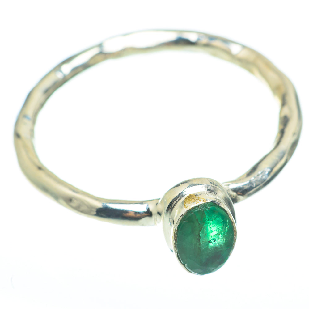 Zambian Emerald Rings handcrafted by Ana Silver Co - RING61785