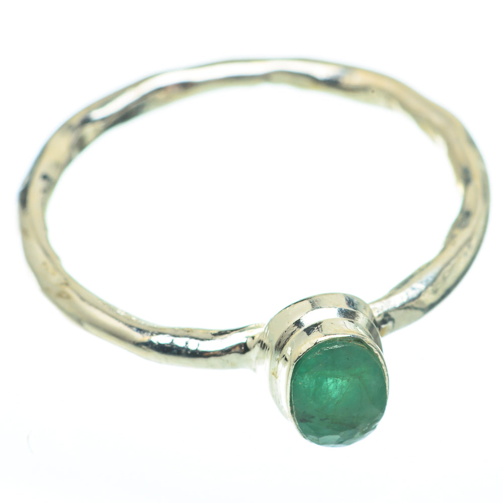 Zambian Emerald Rings handcrafted by Ana Silver Co - RING61798