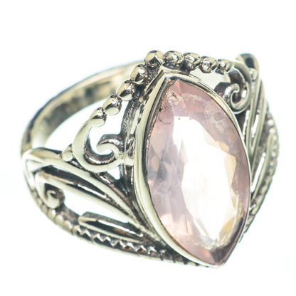 Rose Quartz Rings handcrafted by Ana Silver Co - RING61803