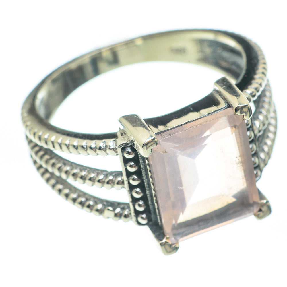 Rose Quartz Rings handcrafted by Ana Silver Co - RING61805