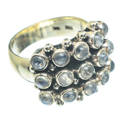 Rainbow Moonstone Rings handcrafted by Ana Silver Co - RING61809