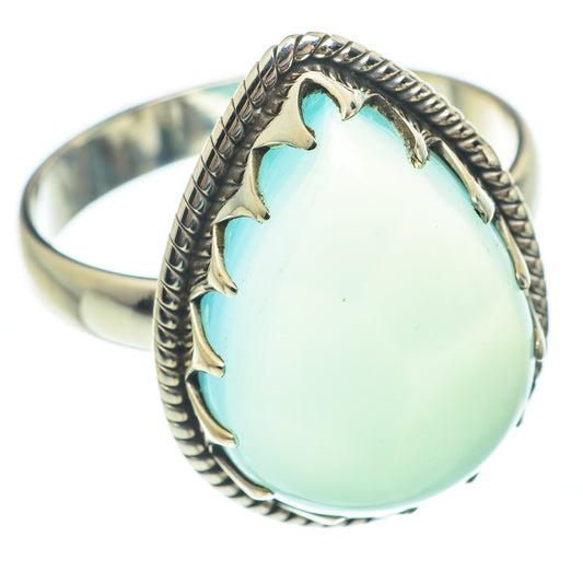 Aqua Chalcedony Rings handcrafted by Ana Silver Co - RING61812