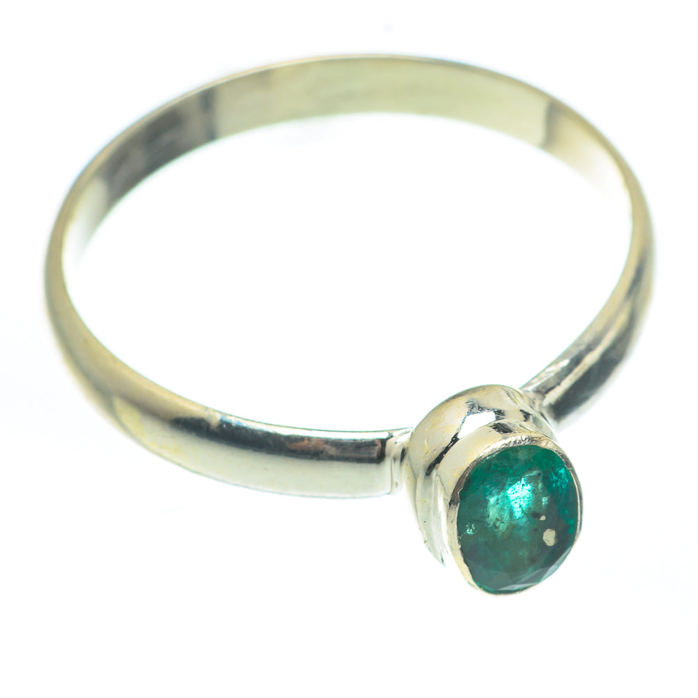Zambian Emerald Rings handcrafted by Ana Silver Co - RING61816