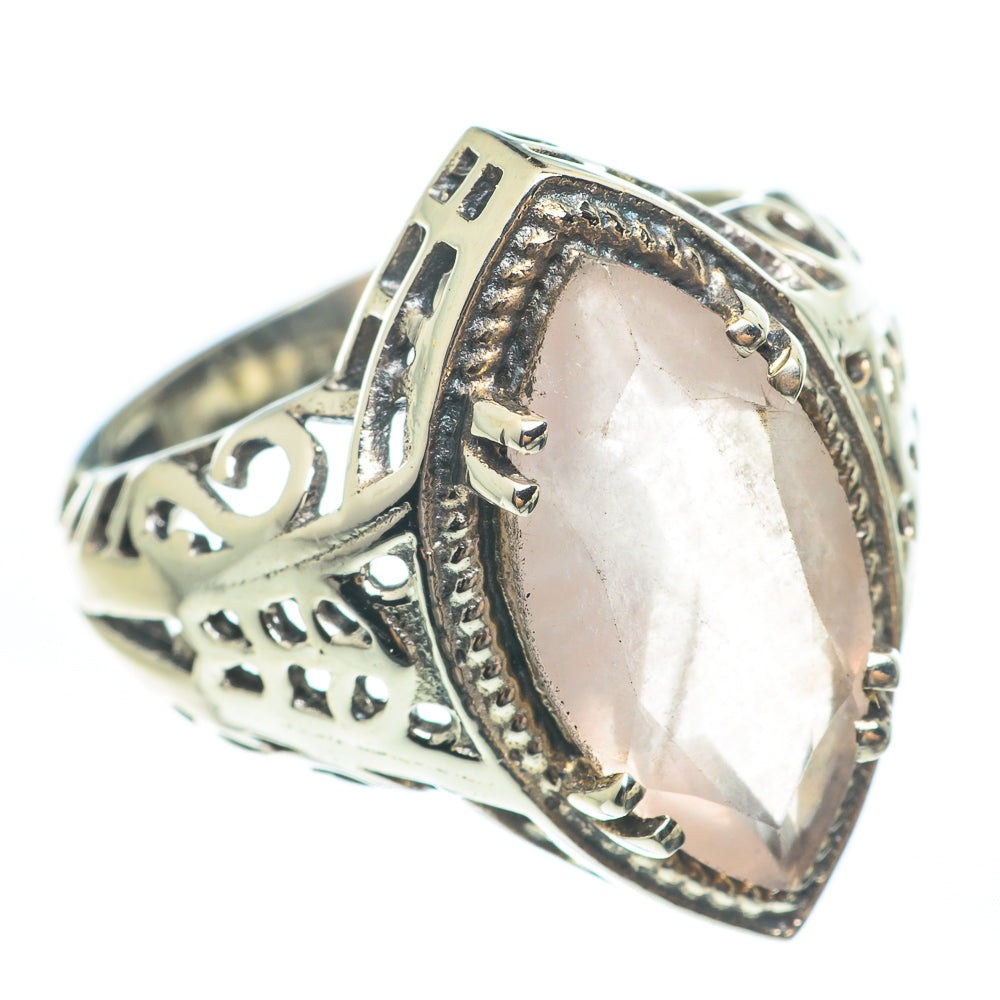 Rose Quartz Rings handcrafted by Ana Silver Co - RING61820