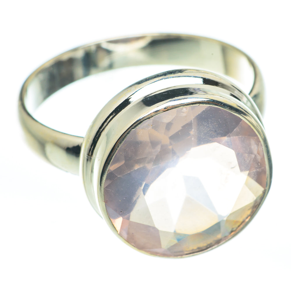 Rose Quartz Rings handcrafted by Ana Silver Co - RING61822