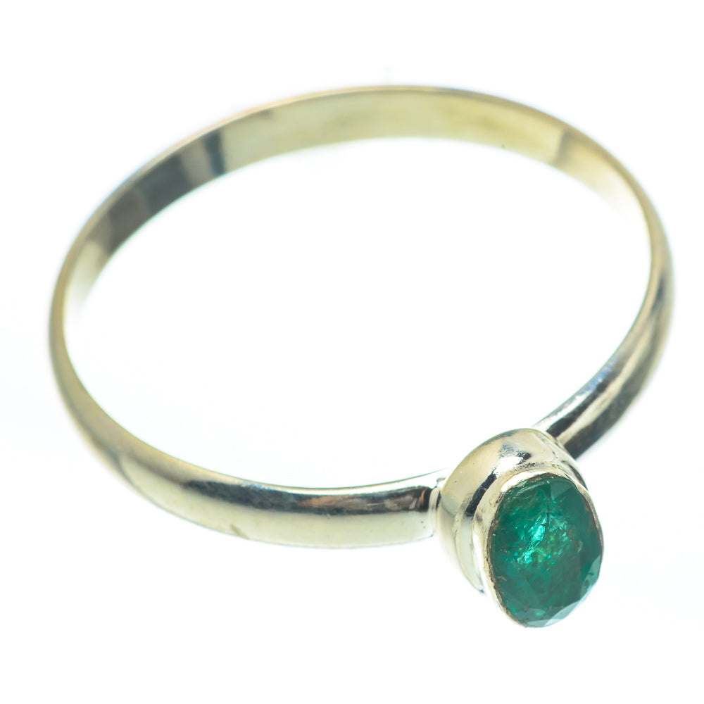 Zambian Emerald Rings handcrafted by Ana Silver Co - RING61832