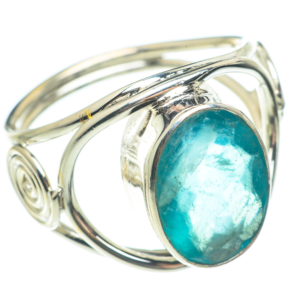 Blue Fluorite Rings handcrafted by Ana Silver Co - RING61844