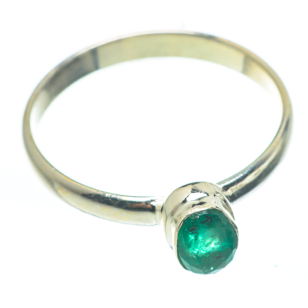 Zambian Emerald Rings handcrafted by Ana Silver Co - RING61846
