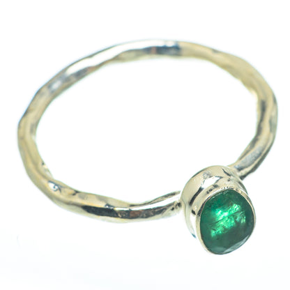 Zambian Emerald Rings handcrafted by Ana Silver Co - RING61848