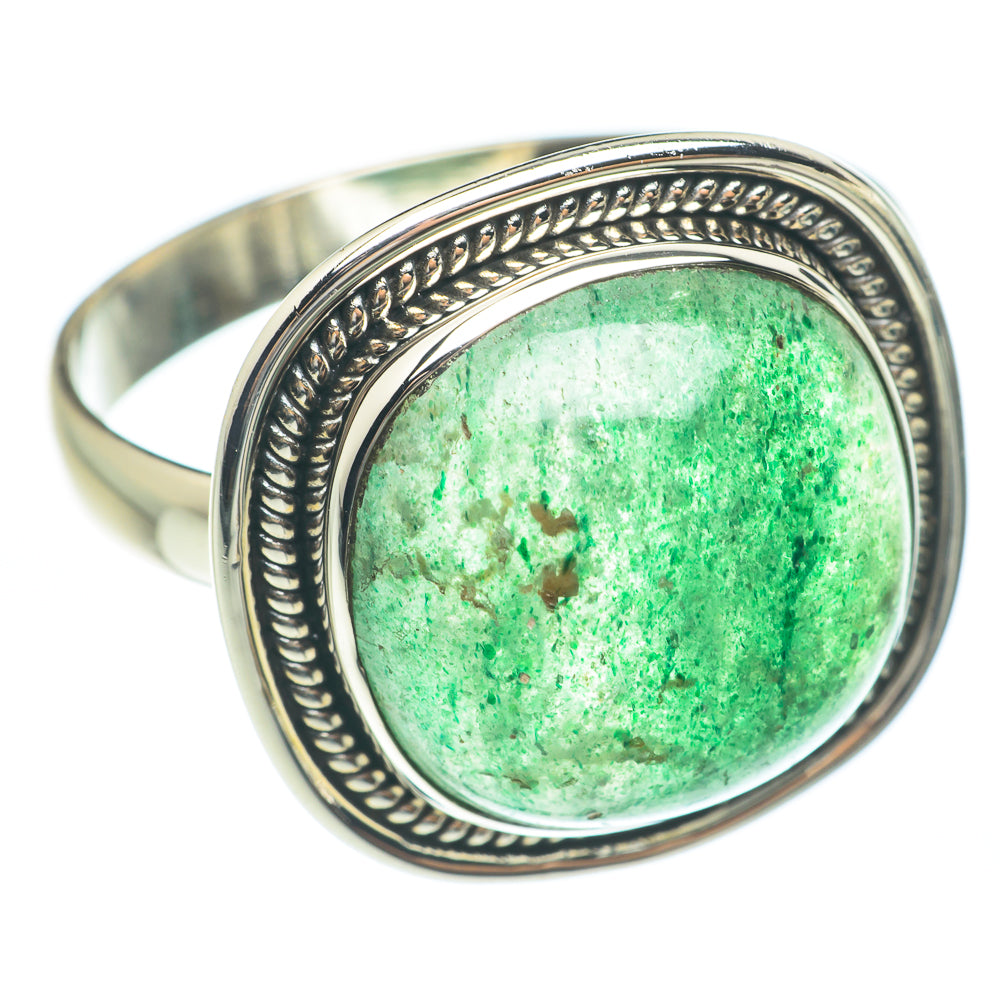 Green Aventurine Rings handcrafted by Ana Silver Co - RING61850