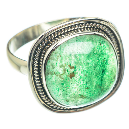 Green Aventurine Rings handcrafted by Ana Silver Co - RING61850