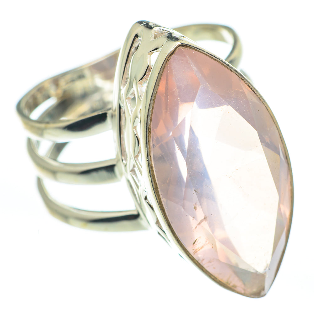 Rose Quartz Rings handcrafted by Ana Silver Co - RING61860