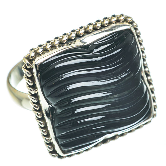 Black Onyx Rings handcrafted by Ana Silver Co - RING61863