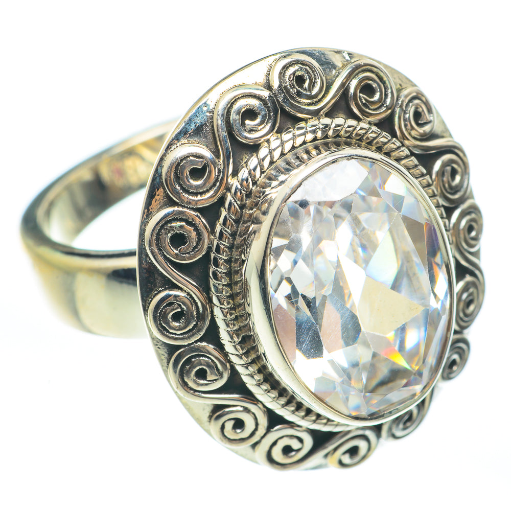 White Quartz Rings handcrafted by Ana Silver Co - RING61864