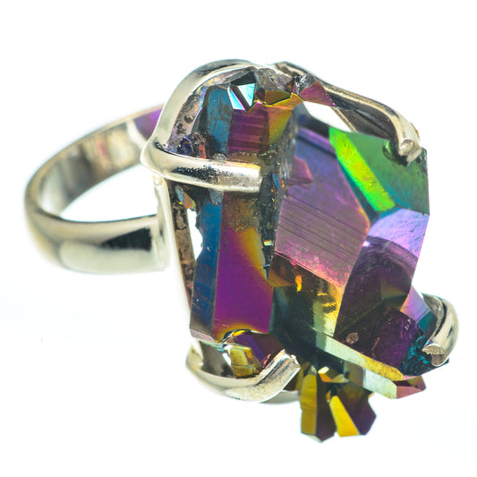 Titanium Sunshine Druzy Rings handcrafted by Ana Silver Co - RING61871
