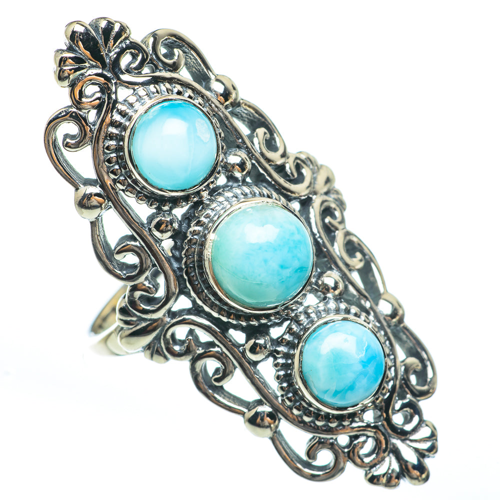 Larimar Rings handcrafted by Ana Silver Co - RING61878