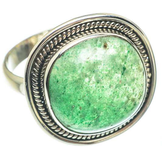 Green Aventurine Rings handcrafted by Ana Silver Co - RING61881