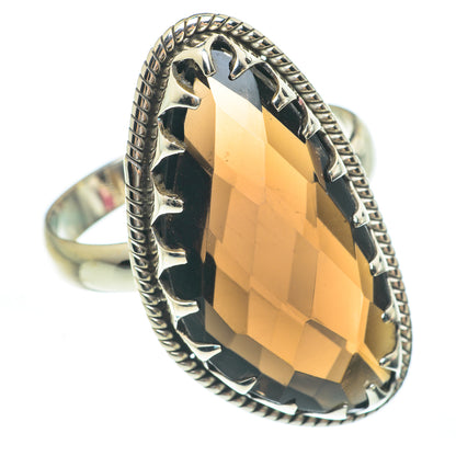 Smoky Quartz Rings handcrafted by Ana Silver Co - RING61883