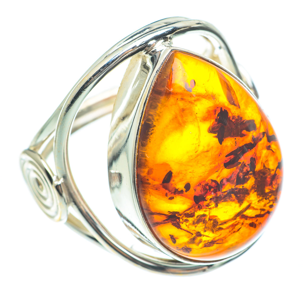 Baltic Amber Rings handcrafted by Ana Silver Co - RING61885