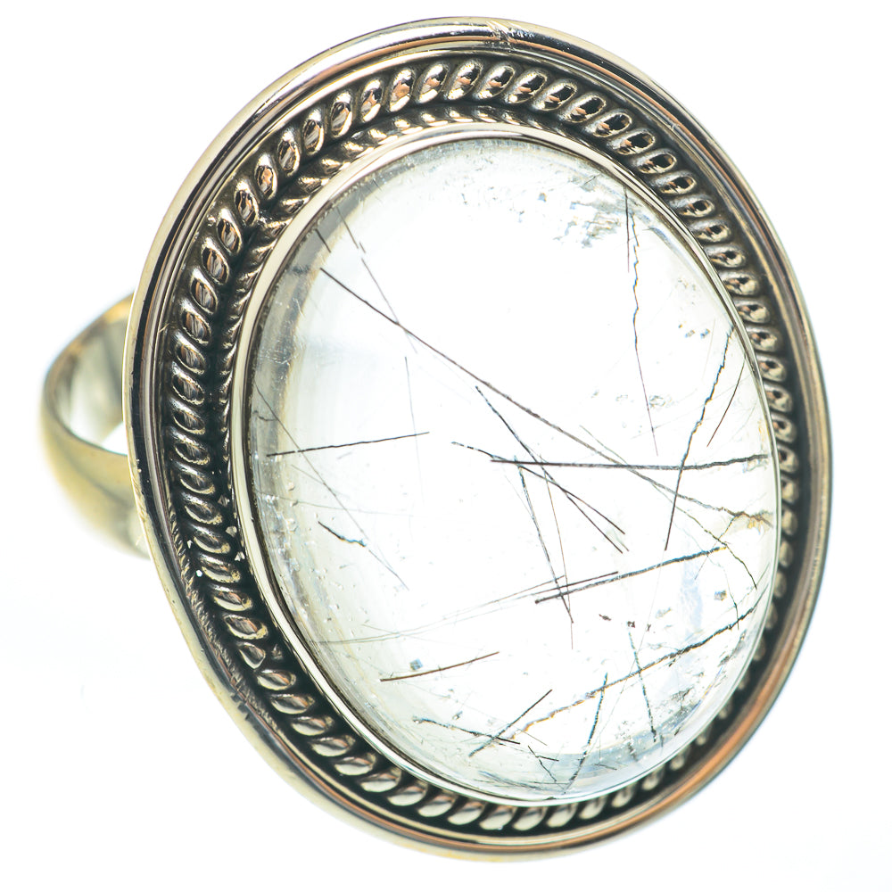 Tourmalinated Quartz Rings handcrafted by Ana Silver Co - RING61895