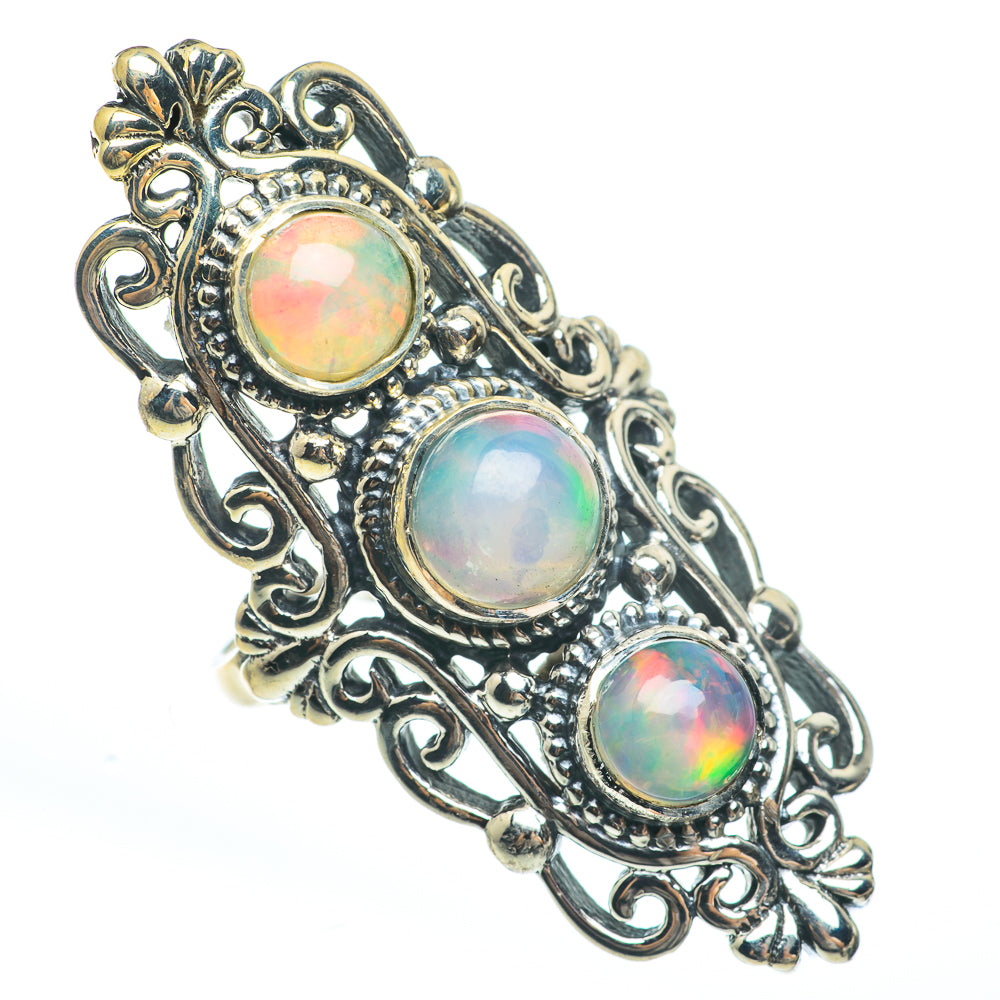 Ethiopian Opal Rings handcrafted by Ana Silver Co - RING61899