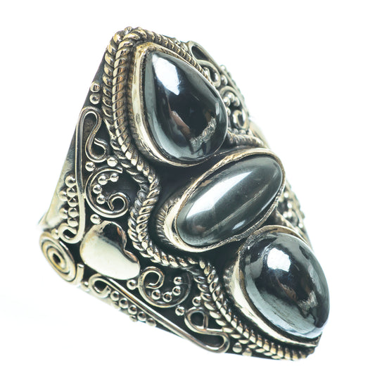 Hematite Rings handcrafted by Ana Silver Co - RING61903
