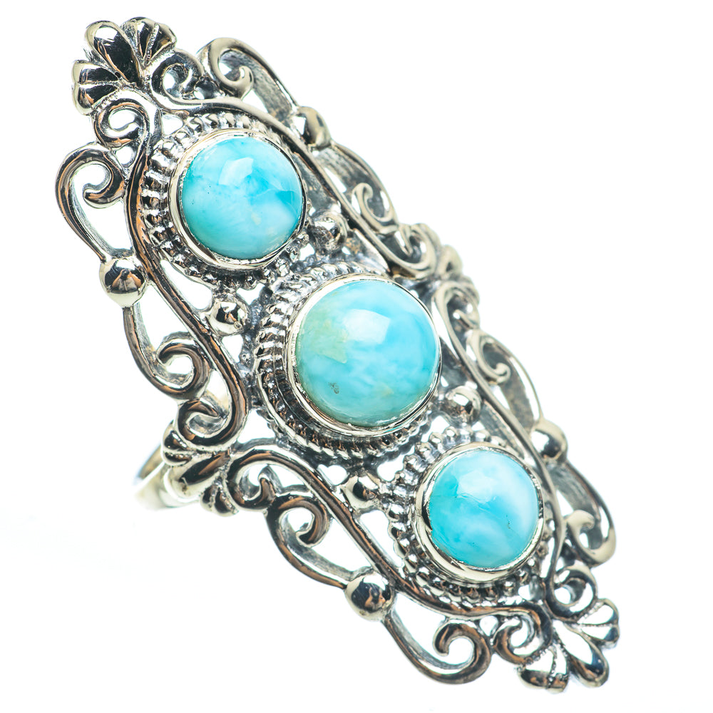 Larimar Rings handcrafted by Ana Silver Co - RING61924