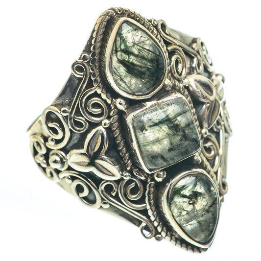 Tourmalinated Quartz Rings handcrafted by Ana Silver Co - RING61936