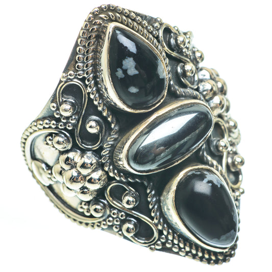 Hematite Rings handcrafted by Ana Silver Co - RING61937