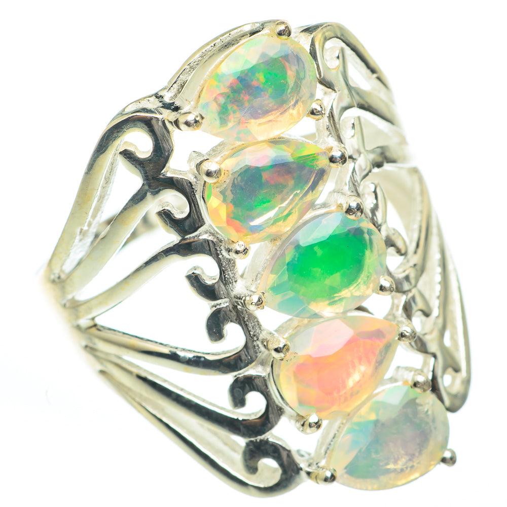 Ethiopian Opal Rings handcrafted by Ana Silver Co - RING61941