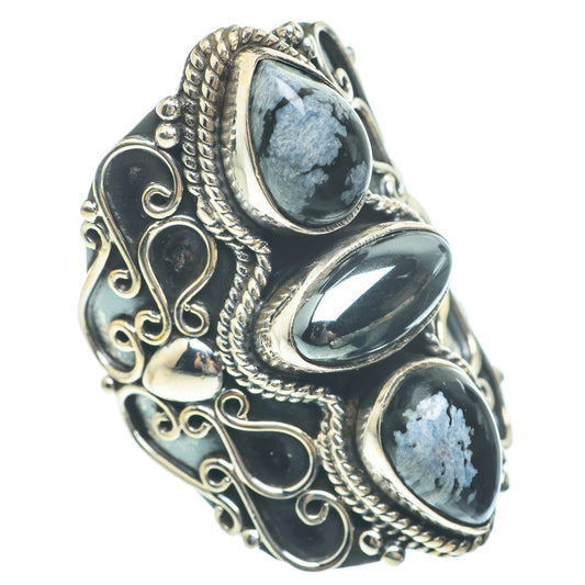 Hematite Rings handcrafted by Ana Silver Co - RING61943