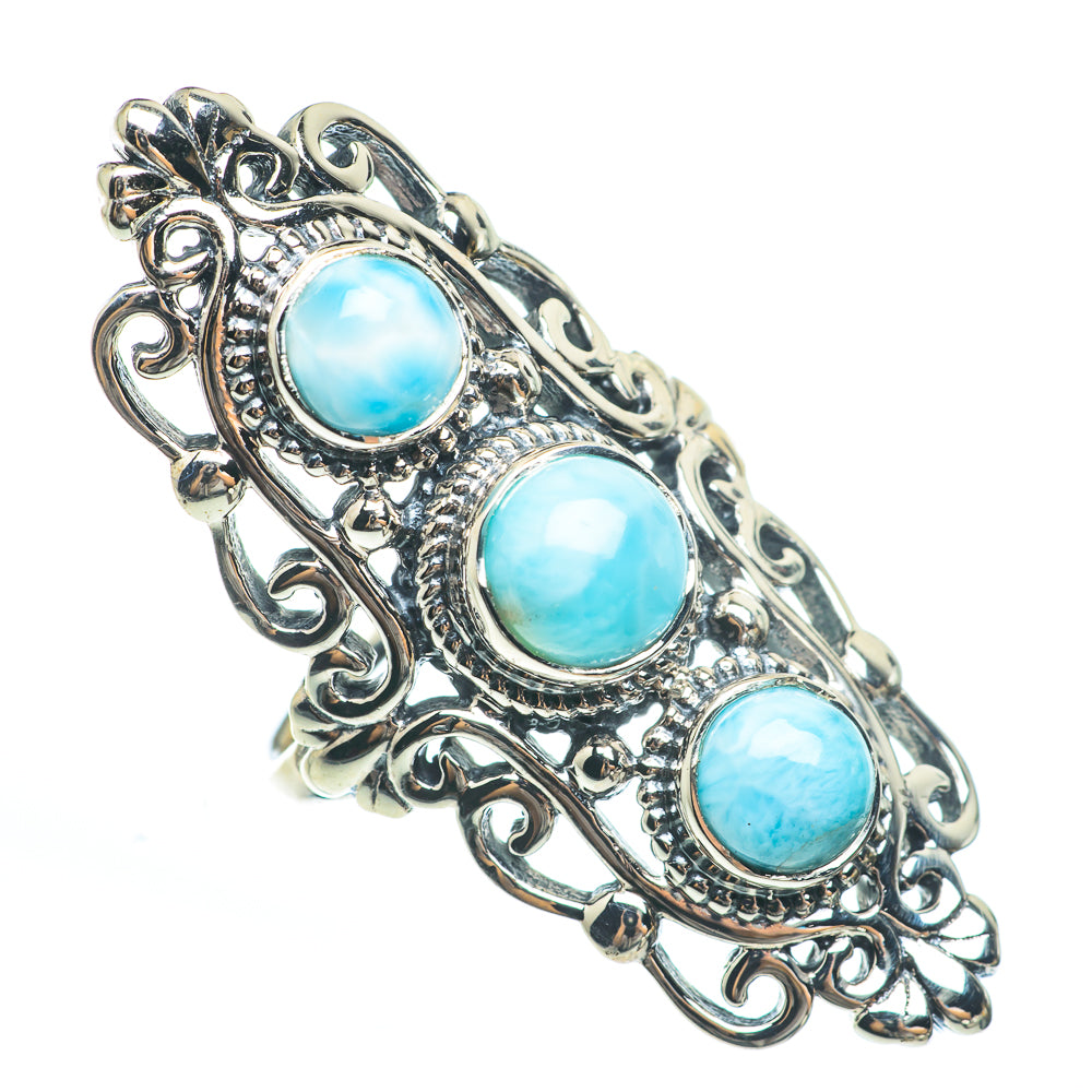 Larimar Rings handcrafted by Ana Silver Co - RING61947