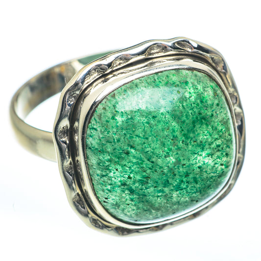 Green Aventurine Rings handcrafted by Ana Silver Co - RING61959
