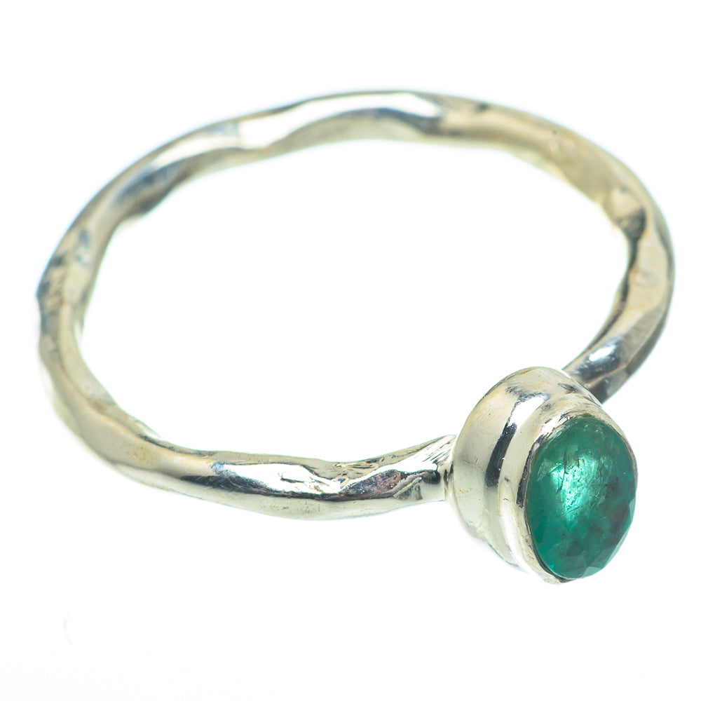 Zambian Emerald Rings handcrafted by Ana Silver Co - RING61960