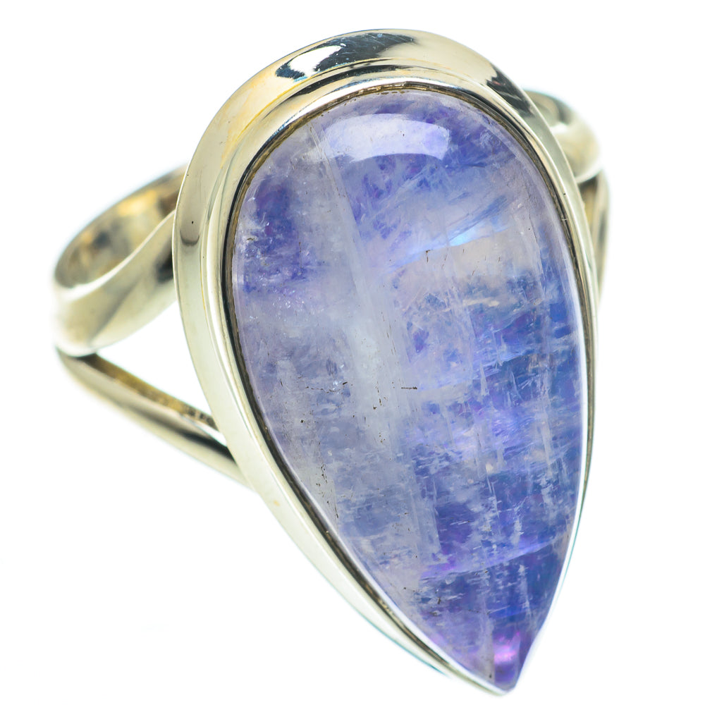 Rainbow Moonstone Rings handcrafted by Ana Silver Co - RING61970