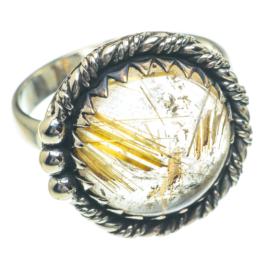 Rutilated Quartz Rings handcrafted by Ana Silver Co - RING61976