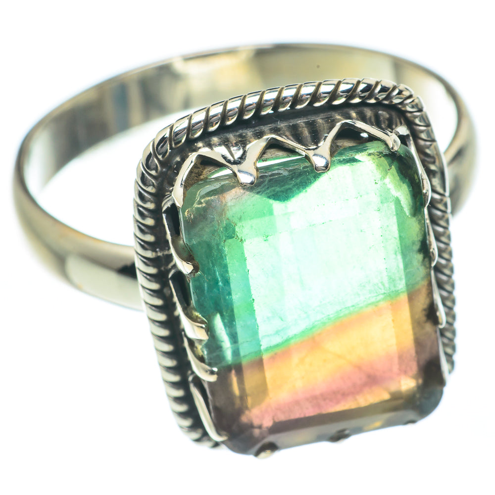 Green Fluorite Rings handcrafted by Ana Silver Co - RING61982