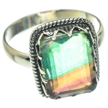 Green Fluorite Rings handcrafted by Ana Silver Co - RING61982