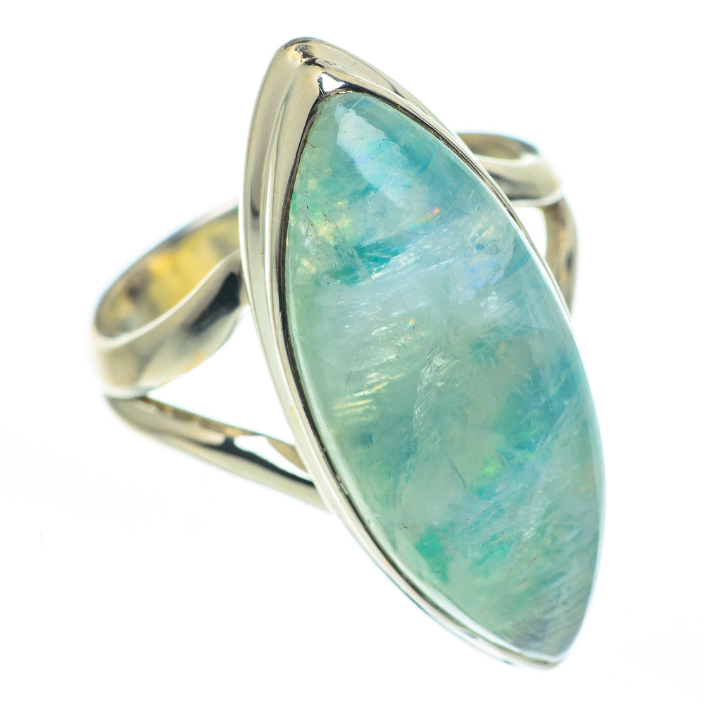 Rainbow Moonstone Rings handcrafted by Ana Silver Co - RING61990