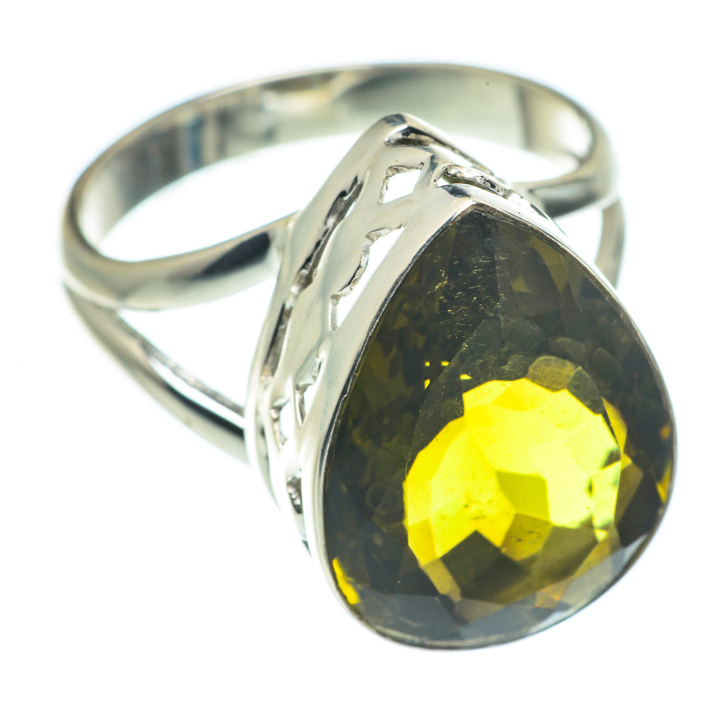 Olive Quartz Rings handcrafted by Ana Silver Co - RING61991